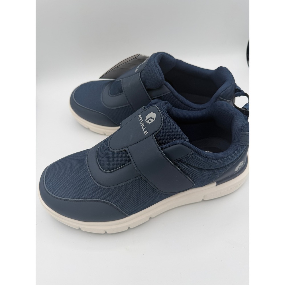 FitVille EasyWalk Recovery Shoes Navy Blue Mens 13EW Extra Wide